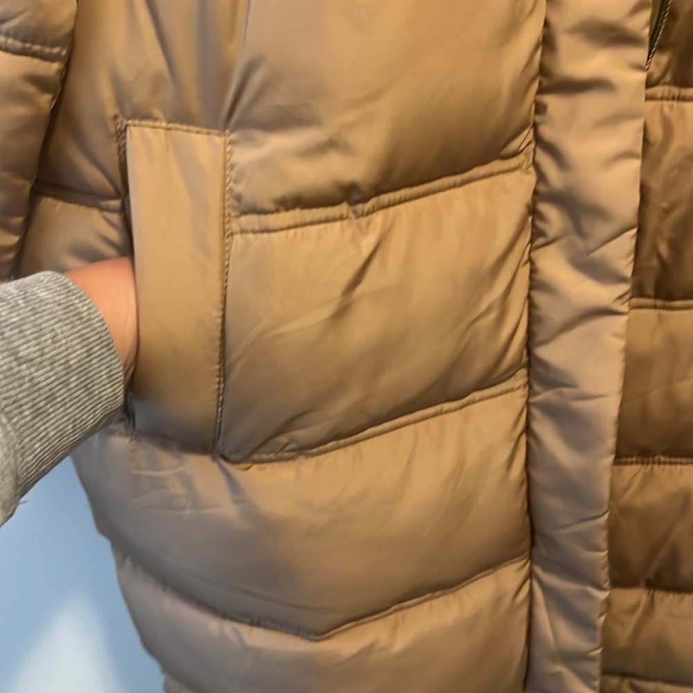 ✨SALE✨ THREAD & SUPPLY | Tan Puffer Long Jacket - Picture 7 of 9